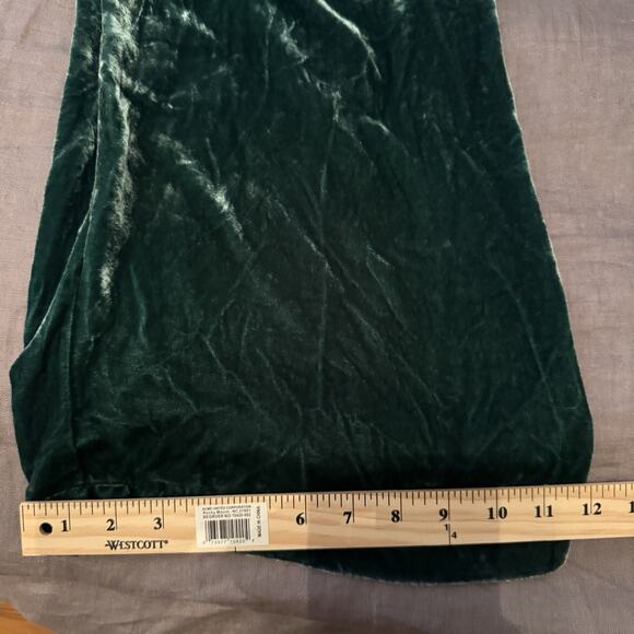 Rachel Antonoff Velvet Jumpsuit Green Flynn Size 10 - Picture 10 of 12